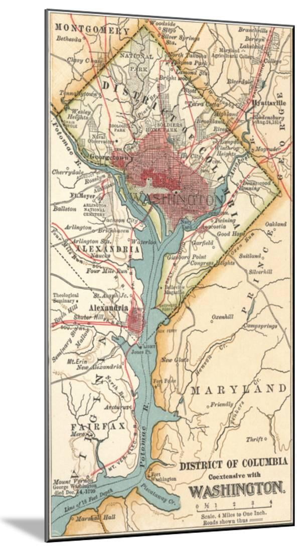 Map of Washington D.C. (C. 1900), Maps Wooden Preset Print Wall Artwork Via Encyclopaedia Britannica photograph regarding Printable Map of Washington Dc known as Map of Washington D.C. (C. 1900), Maps Wooden Fastened Print Wall Artwork As a result of Encyclopaedia Britannica